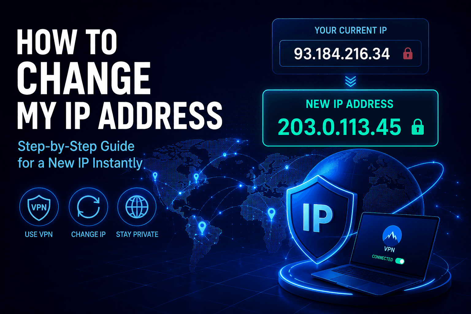 How to change my IP address