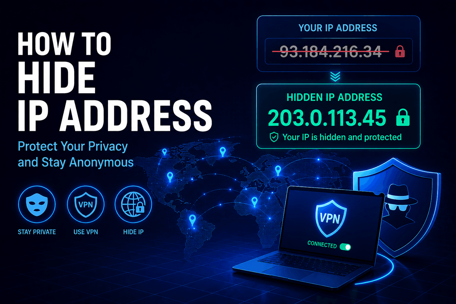 How to hide IP address