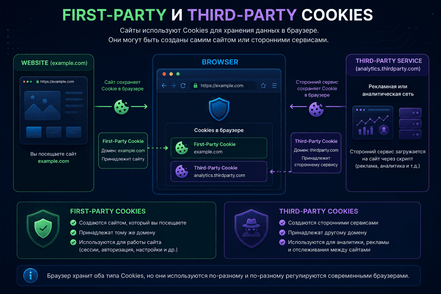 First-Party Cookies and Third-Party Cookies overview