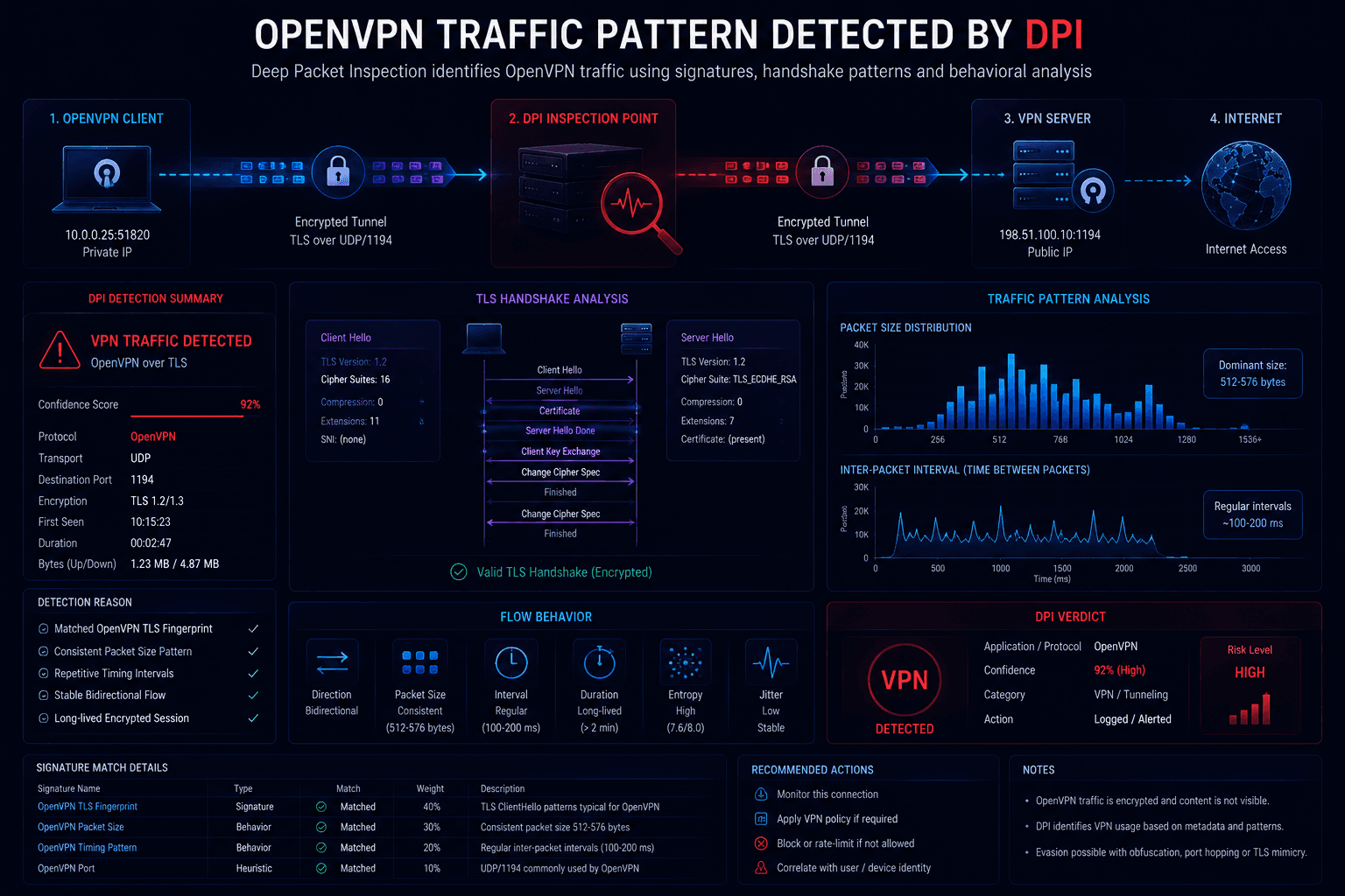 OpenVPN traffic being recognized by DPI systems