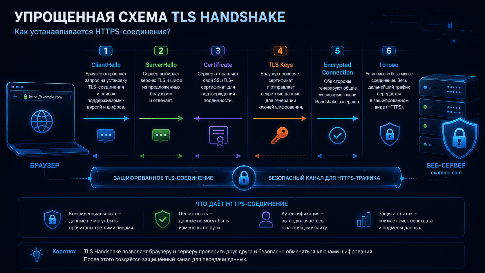Simplified TLS Handshake process
