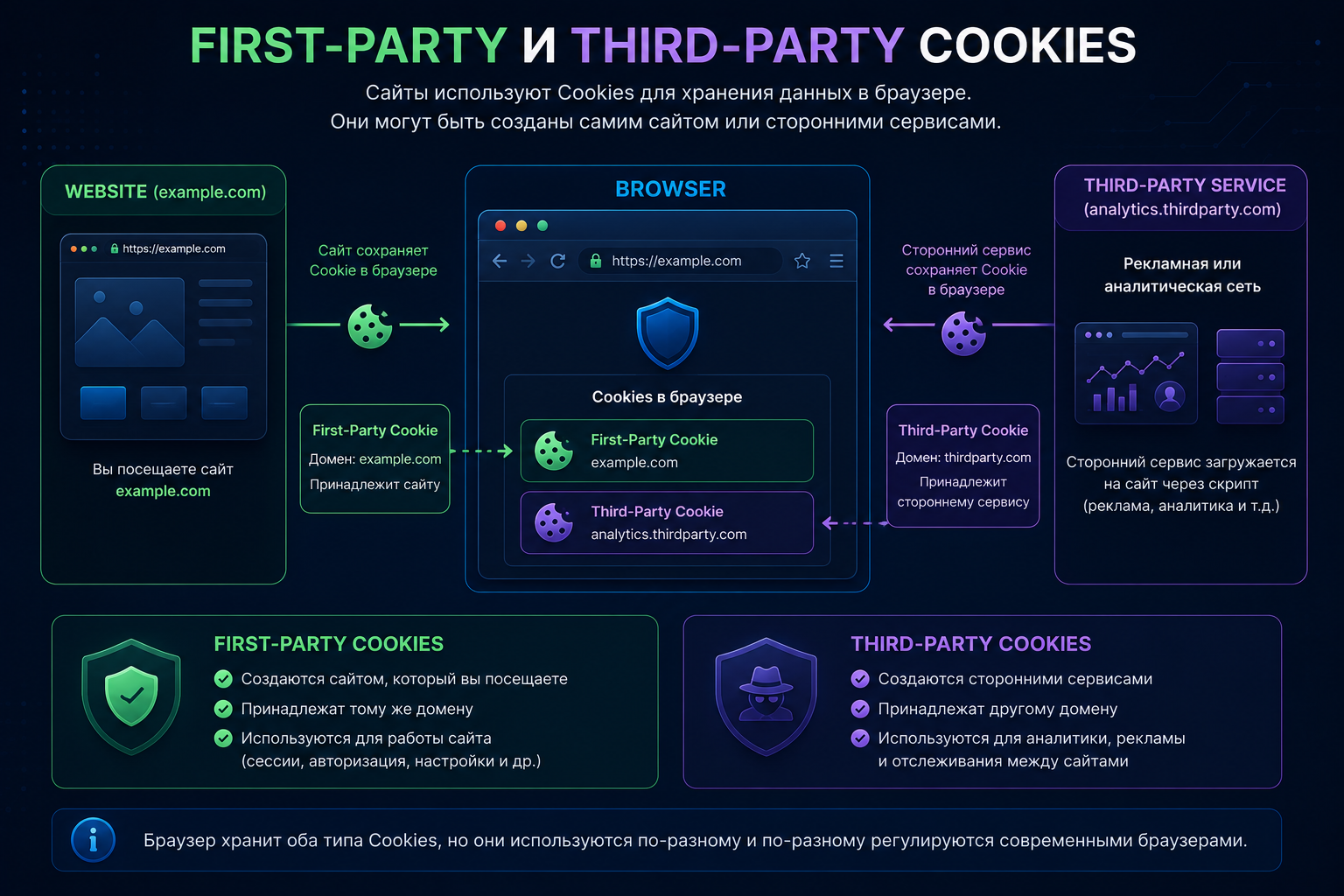 First-Party Cookies and Third-Party Cookies overview