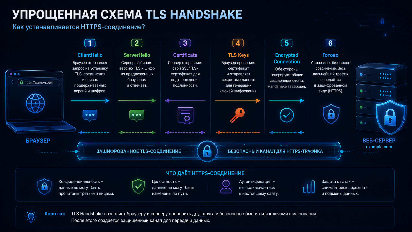 Simplified TLS Handshake process