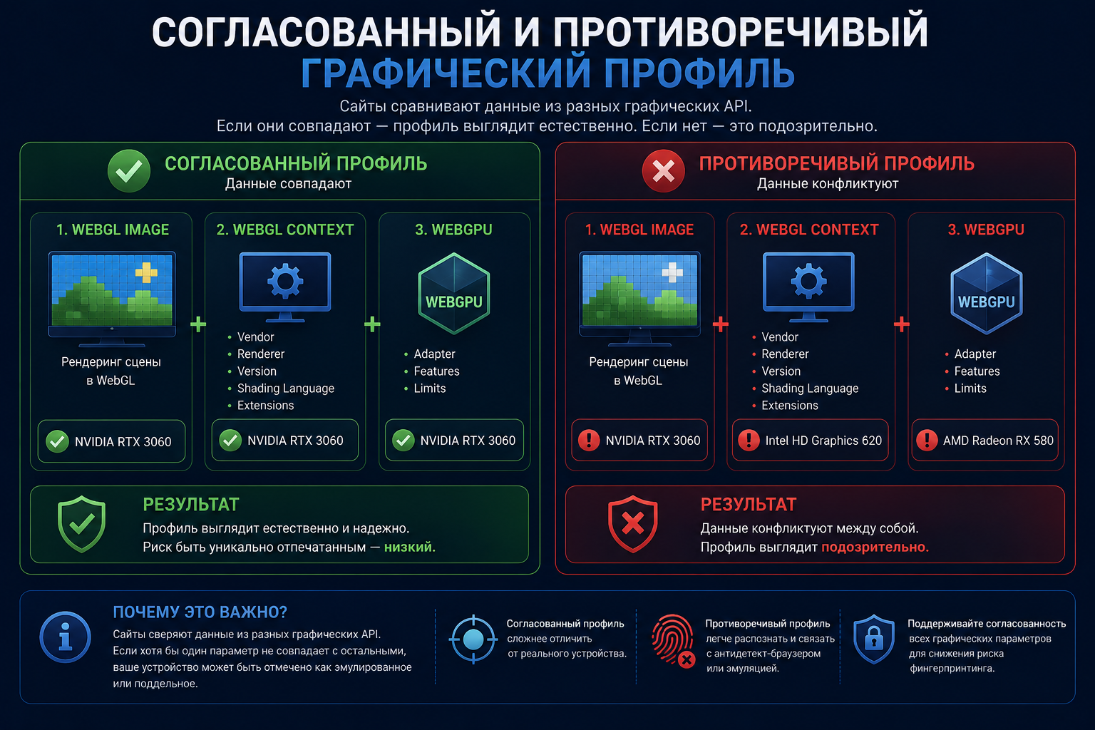 Согласованный и противоречивый графический профиль